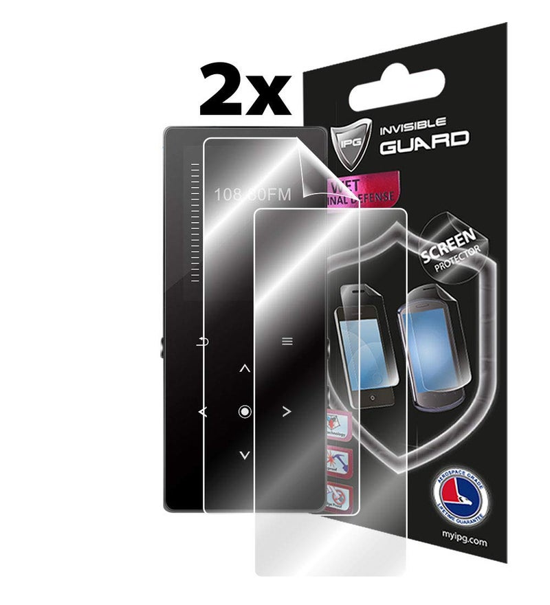 IPG for BERENNIS MP3 Player (2 Units) Screen Protector with Lifetime Replacement Warranty Invisible Protective Screen Guard Skin- Smooth/Bubble -Free - Image 2